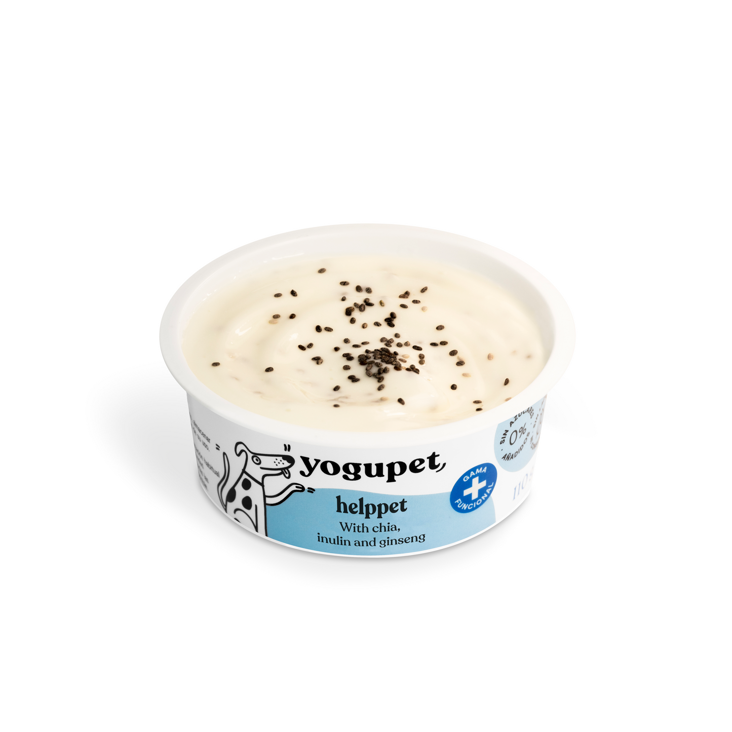Yogupet Helppet – йогурт за кучета с чиа, инулин и женшен (без лактоза) 110gr