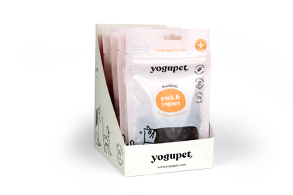 Yogupet Pork & Yogurt – полувлажни хапки за котки със свинско месо и йогурт 50gr