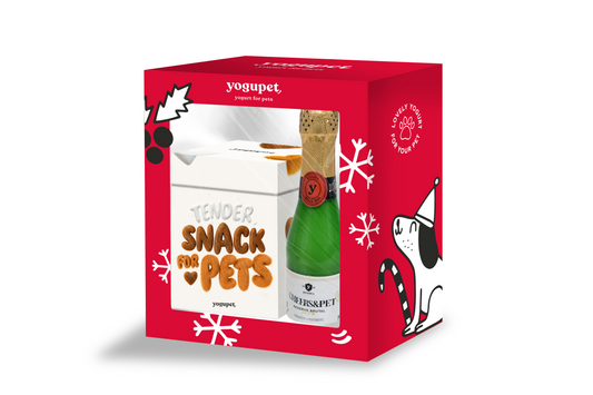 Коледна кутия “1” (1 бр champ&pet + кутия с лакомства бяла)