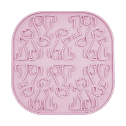 Неплъзгаща подложка за близане за кучета и котки Fiboo Licking Mat Lollipop Green/Pink - забавя храненето, успокоява и отпуска