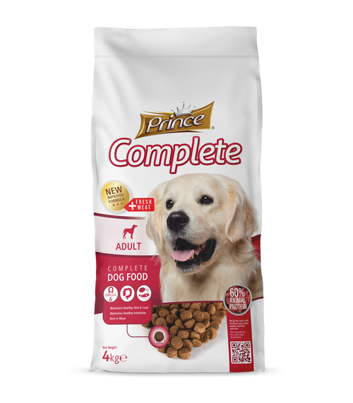 Бюджетни гранули за кучета с птиче и говеждо месо PRINCE COMPLETE 4KG