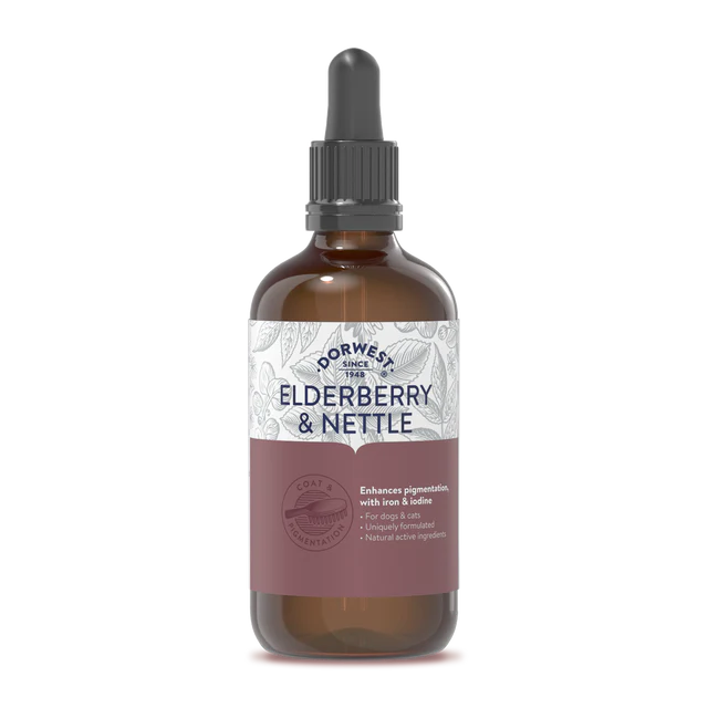 Dorwest Хранителни добавки Elderberry & Nettle Extract - Екстракт от бъз и коприва кучета и котки