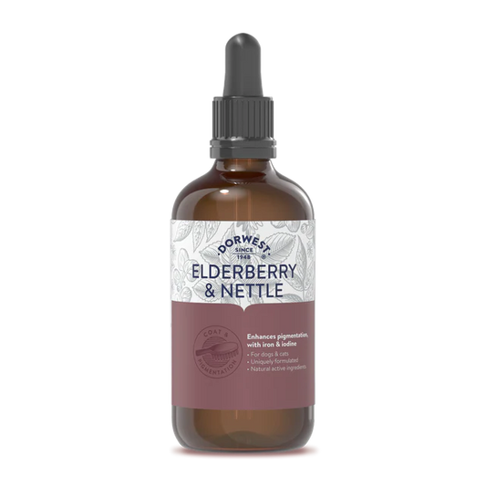Dorwest Хранителни добавки Elderberry & Nettle Extract - Екстракт от бъз и коприва кучета и котки