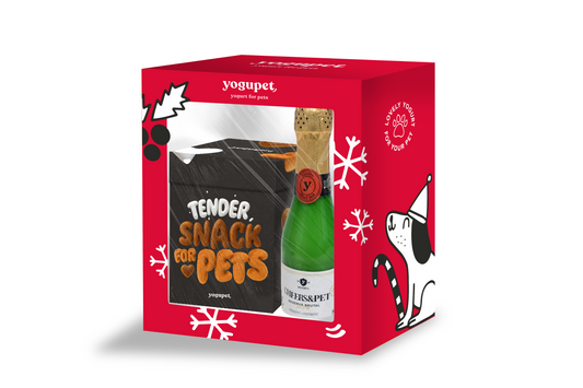 Коледна кутия “2” (1 бр champ&pet + кутия с лакомства черна)