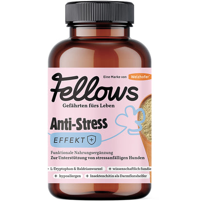 Супер добавка срещу стрес за кучета с валериана Fellows Anti-Stress 200gr
