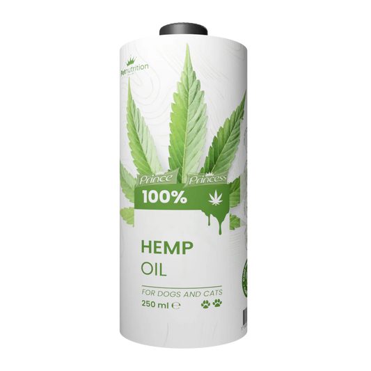 Масло от конопено семе за здрави стави, кожа и козина 250ml - Страхотна добавка за кучета и котки