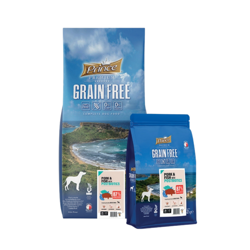 Премиум хипоалергенни гранули за кучета със свинско, риба и постбиотици PORK&FISH POSTB, 12KG - за средни и едри породи