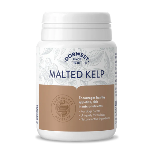 Dorwest Хранителни добавки Malted Kelp Tablets For Dogs And Cats -Таблетки с малцови водорасли за кучета и котки
