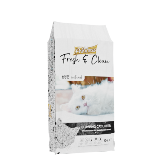 Котешка тоалетна Princess Fresh Clean – АРОМАТ НА ЧЕРЕН ВЪГЛЕН