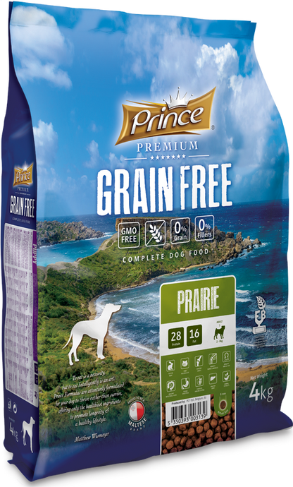 Беззърнени гранули с агнешко за кучета Grain Free PRAIRIE Small Adult LAMB 2KG/4KG - за дребни породи