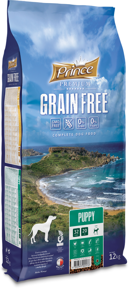 Беззърнени гранули за малки кученца от малки и средни породи с пилешко GRAIN FREE PUP, S/M 2KG/12KG