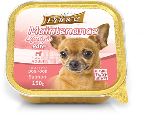 Пастет за кучета със сьомга PRINCE PÂTÉ' Salmon SMALL ADULT 150g