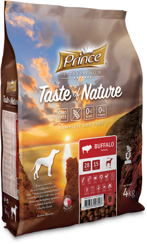 Премиум гранули за кучета с биволско месо и сладък картоф, без зърно и глутен TASTE OF NATURE 4KG/12KG BUFFALO - за средни и едри породи