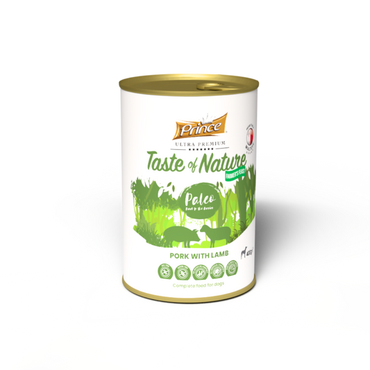 Консерва за кучета със свинско и агнешко TON PORK & LAMB 400GR