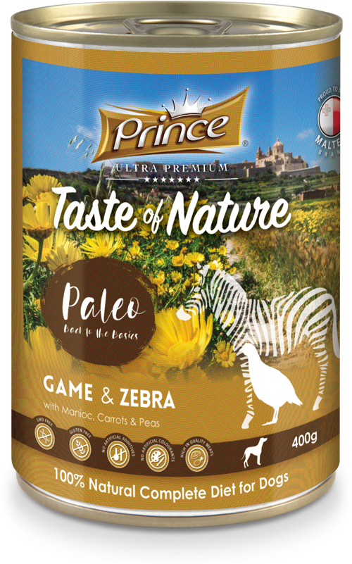Консерва за кучета с дивеч и зебра TON PALEO GAME ZEBRA 400GR DK BRWN