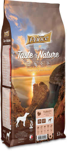 Премиум гранули за кучета с пуешко и сладък картоф, без зърно TASTE OF NATURE TURKEY 4KG/12KG - за средни и едри породи