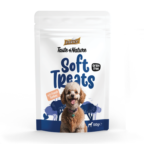 Лакомства за кучета с прясно пуешко PRINCE SOFT TREATS - Fresh Turkey 100GR