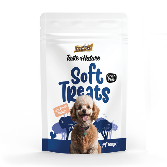 Лакомства за кучета с прясно пуешко PRINCE SOFT TREATS - Fresh Turkey 100GR