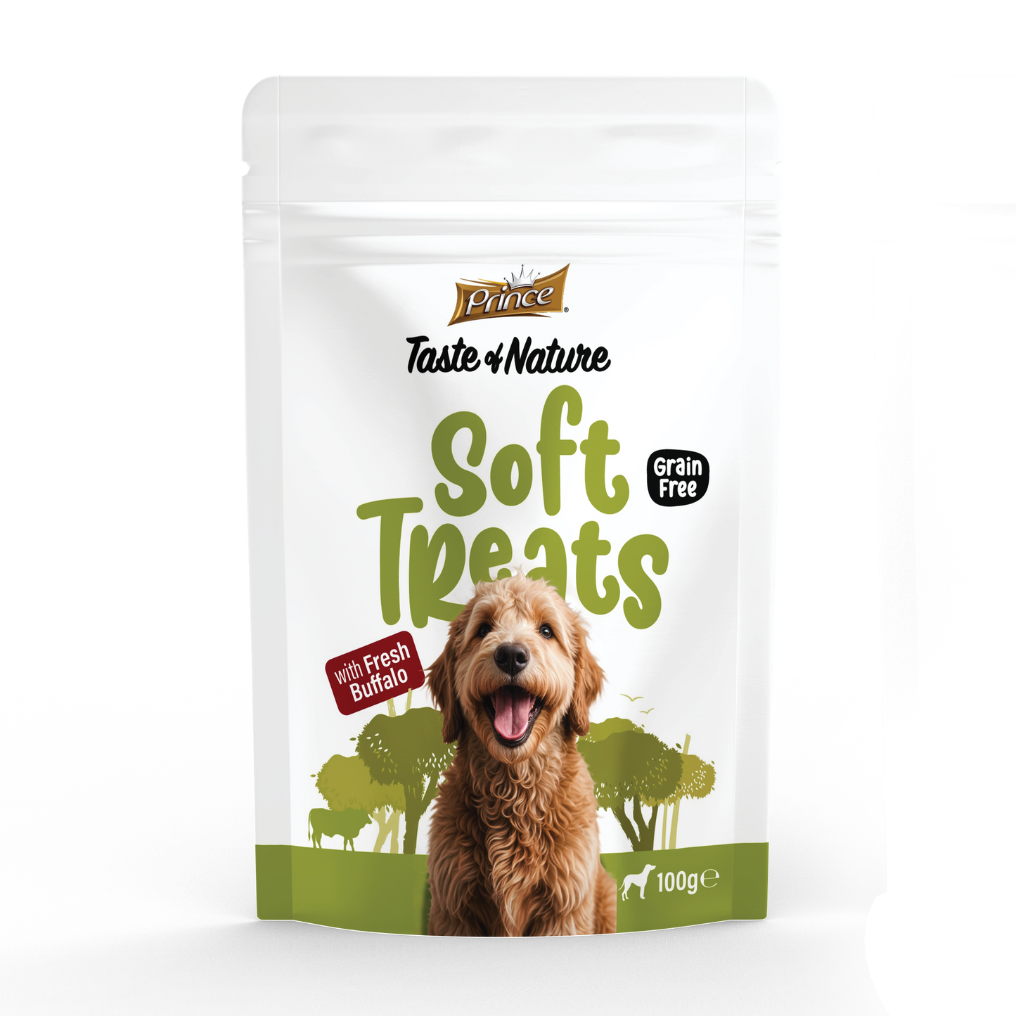 Лакомства за кучета с прясно биволско PRINCE SOFT TREATS Fresh Buffalo 100GR