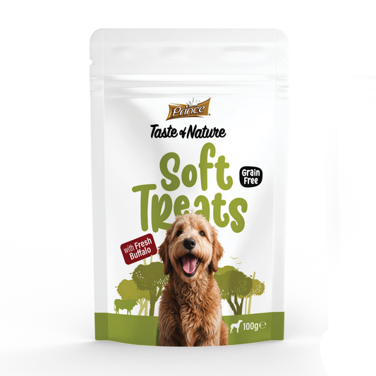 Лакомства за кучета с прясно биволско PRINCE SOFT TREATS Fresh Buffalo 100GR