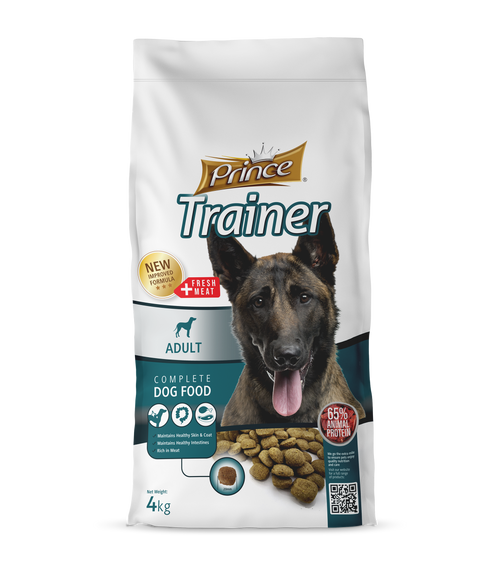 Бюджетни гранули за кучета с птиче и говеждо месо PRINCE TRAINER 4KG