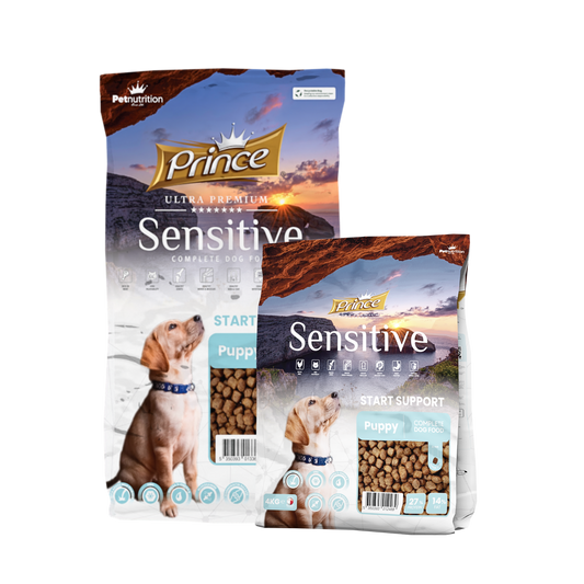 Гранули за чувствителни малки кученца SENSITIVE START SUPPORT 4KG - за средни и едри породи