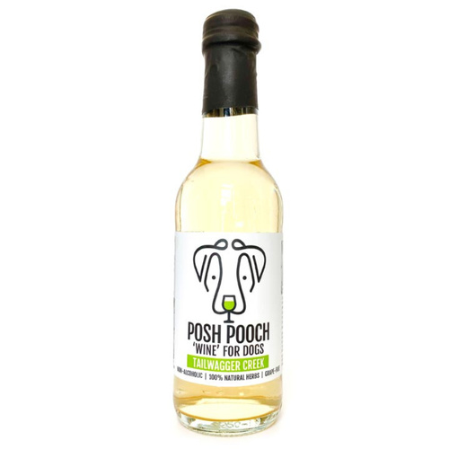 Бяло вино за кучета и котки Posh Pooch Tailwagger Creek Wine for Dogs and Cats 250ml