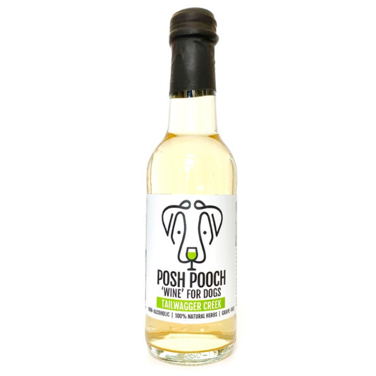 Бяло вино за кучета и котки Posh Pooch Tailwagger Creek Wine for Dogs and Cats 250ml