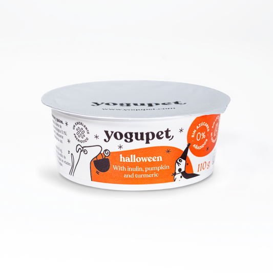 Yogupet Halloween – йогурт за кучета и котки с инулин, тиква и куркума (без лактоза) 2 броя по 110gr
