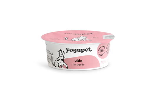Yogupet Cat Chia – йогурт за котки с чиа (без лактоза) 110gr