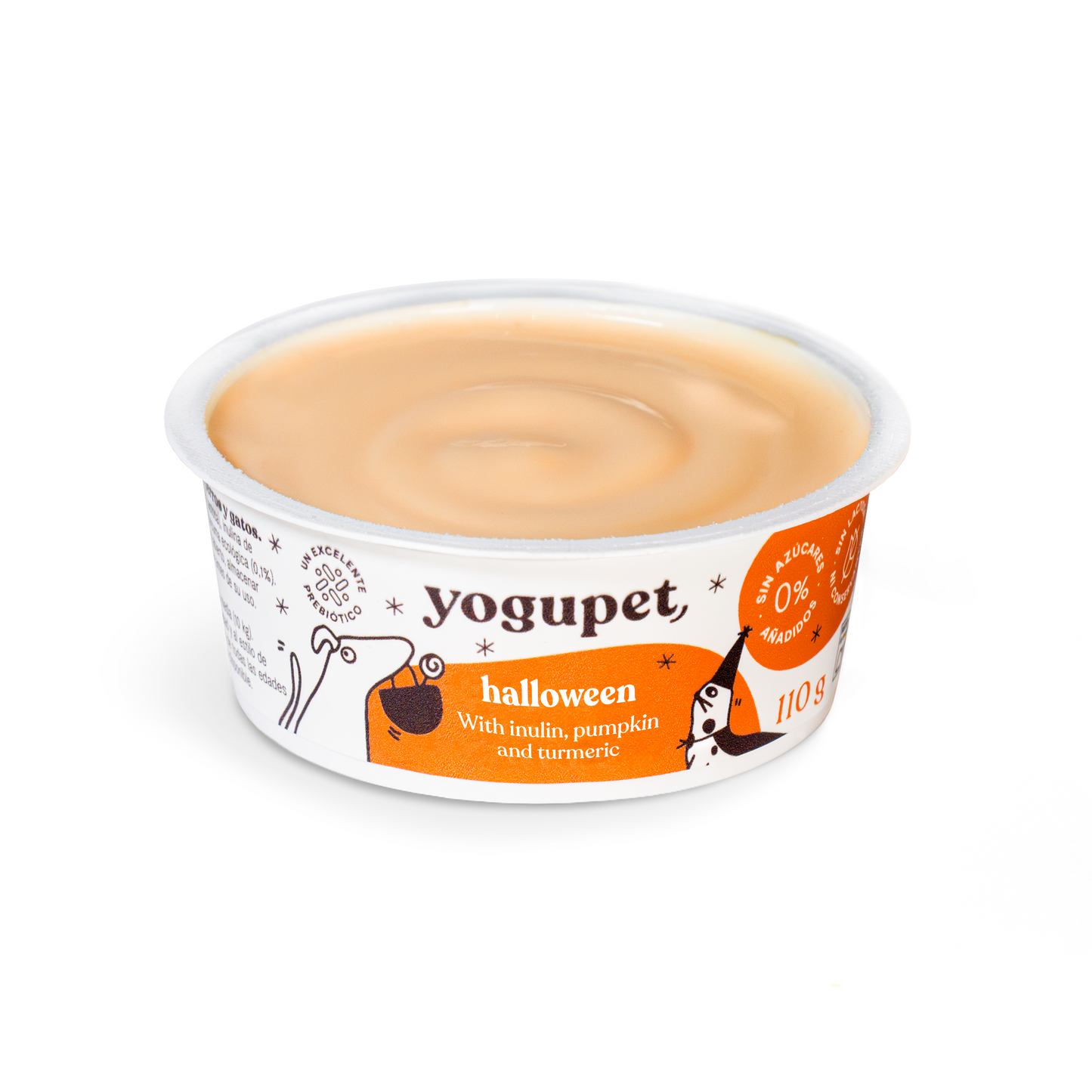 Yogupet Halloween – йогурт за кучета и котки с инулин, тиква и куркума (без лактоза) 2 броя по 110gr