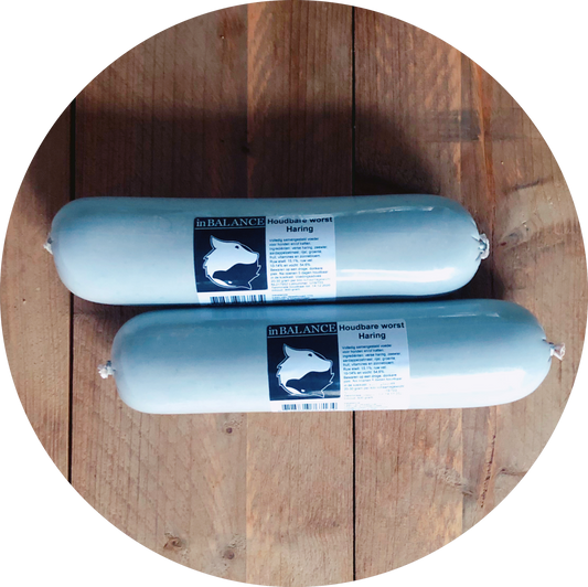 Хипоалергенен салам за кучета от прясно еленско и патешко месо Inbalance Fresh Meat Venison/Duck 800gr