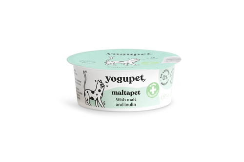 Yogupet Maltapet – функционален йогурт за котки с малц и инулин (без лактоза) 110gr