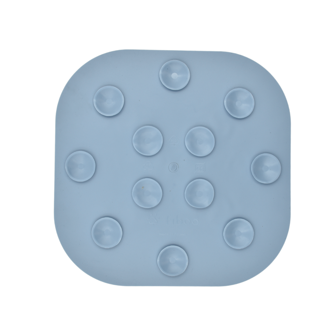 Лепкава подложка за близане за кучета и котки Fiboo Licking Mat Lollipop Sticky Yellow/Blue – за успокояване по време на груминг процедури