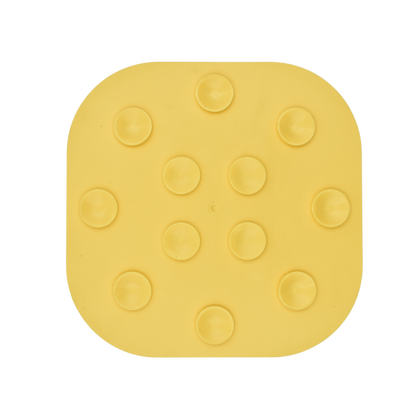 Лепкава подложка за близане за кучета и котки Fiboo Licking Mat Lollipop Sticky Yellow/Blue – за успокояване по време на груминг процедури