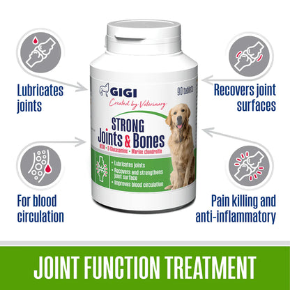 GIGI VET Strong Joints and Bones - Премиум хранителна добавка за стави и кости за кучета