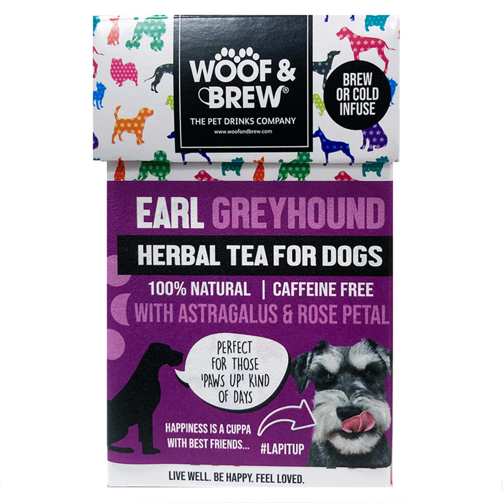 Чай за кучета 100% натурален при страх и тревожност Earl Greyhound Tea for Dogs - 7 бр.